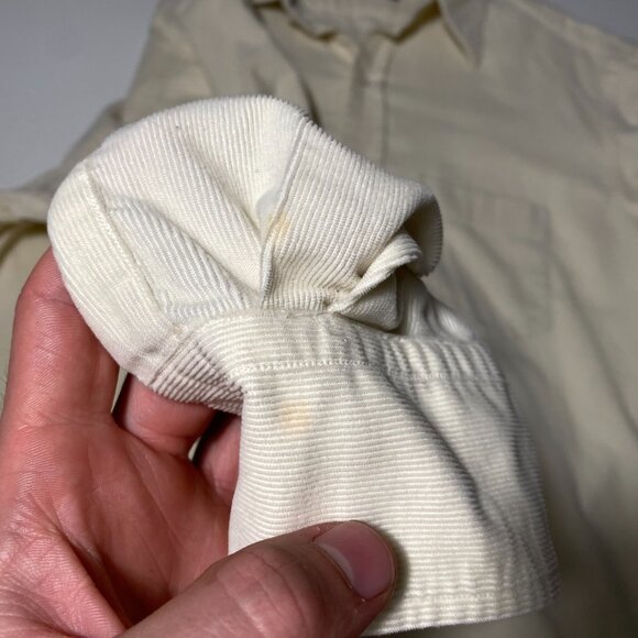 Ralph Lauren Purple Label Corduroy Longsleeve Button Shirt Yellow men's 15 1/2 - Picture 8 of 9